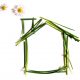 خانه ای از گل و چمن